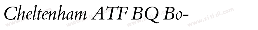 Cheltenham ATF BQ Bo字体转换